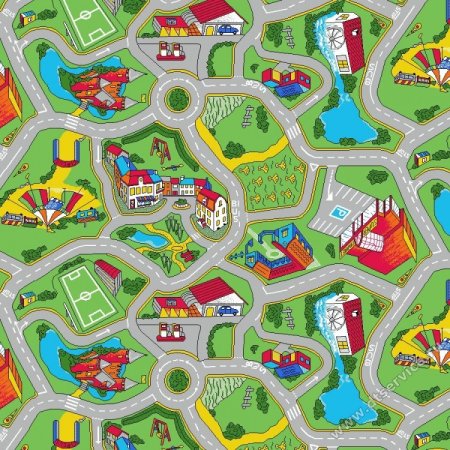 Ковролин детский Нева Тафт, коллекция принт,«Лунапарк»