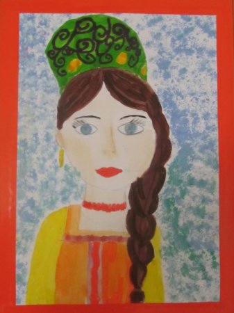 Рисунок матери казачки