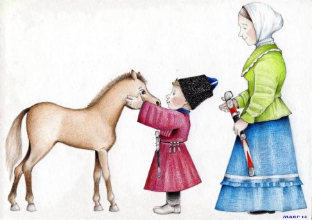 Казачка иллюстрация