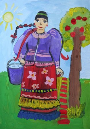 Рисунок казачки