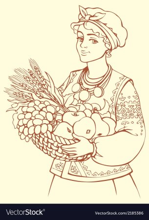 Казачка Аксинья 19 века Донская рисунок