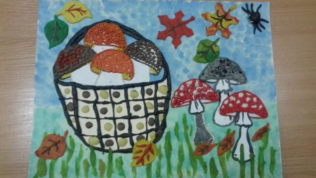 Гриб раскраска