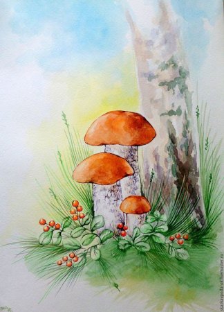 Рамка грибы ягоды