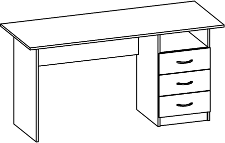 Компьютерный стол раскраска