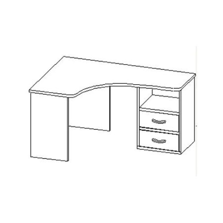 Компьютерный стол вектор