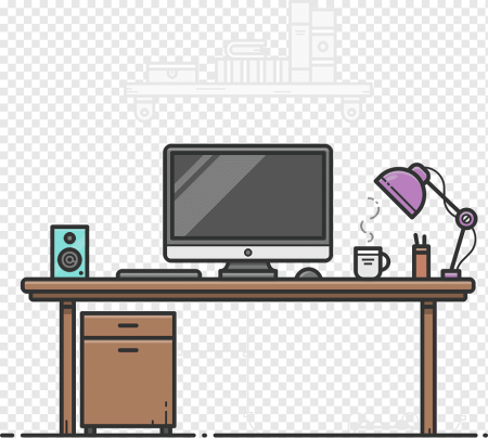 Нарисовать компьютерный стол