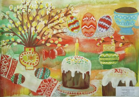 Детские рисунки к Пасхе