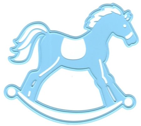 Лошадка игрушка трафарет