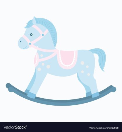 Акварельная лошадка качалка