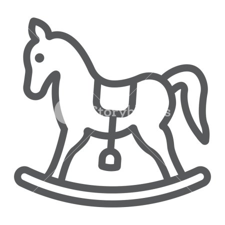 Лошадь качалка рисунок
