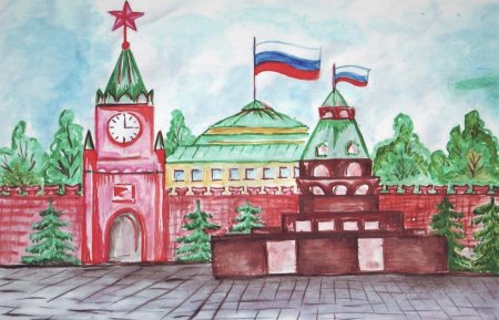 Рисунок на тему Москва