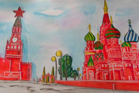 Кремль красками