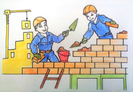 Строитель рисунок