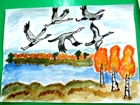 Рисунок на тему Прощай осень