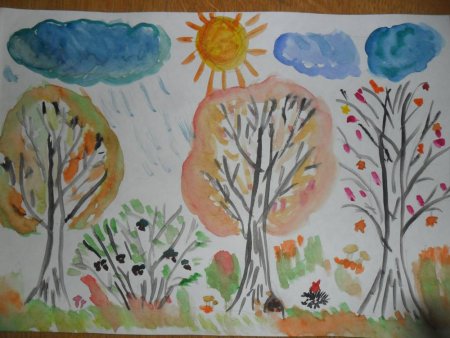 Рисунок осень 2 класс