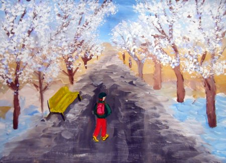 Картина прощание с зимой