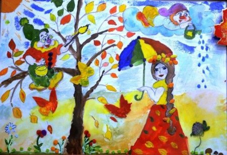 Рисунок осень в садик