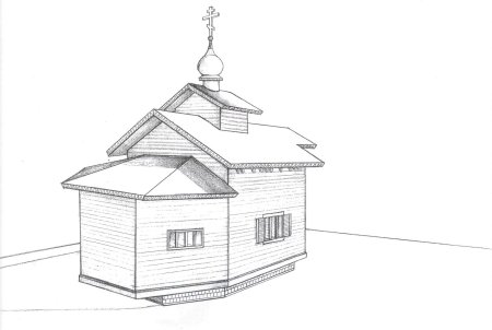 Храмовый комплекс Кижи гравюра