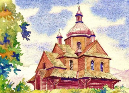 Введенский храм Курск рисунки