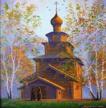 Храм Серафима Саровского рисунок