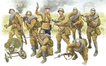 Пехотный Советский взвод Курск 1943 звезда