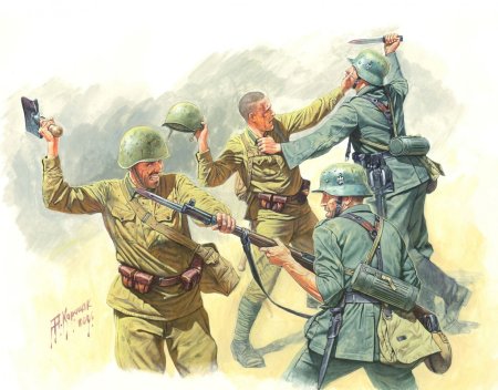 3524 MASTERBOX 1/35 Восточный фронт №3. рукопашная, 1941-1942