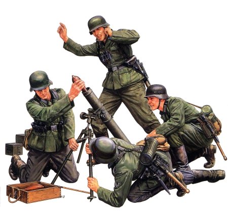 Tamiya 35193 1/35 German Infantry mortar Team