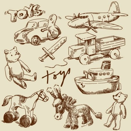 Старинная игрушка рисунок