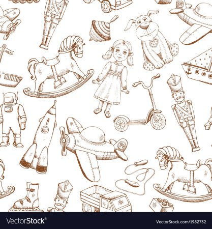 Старые игрушки рисунок