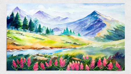 Природа Башкирии рисунки