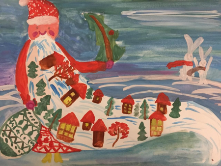 Рисунок новогоднее чудо для конкурса