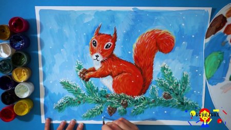 Белка гуашь для малышей