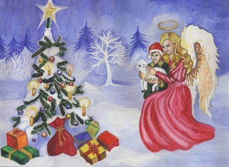 Рождественские фантазии рисунки