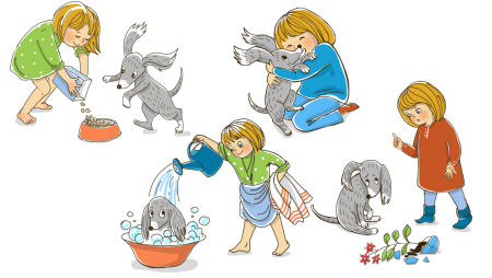 Карточки с домашними делами для детей