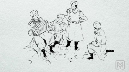 Рисунок к поэме Василий Теркин