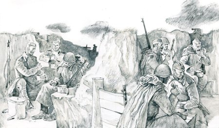 Иллюстрация к рассказу Василий Тёркин