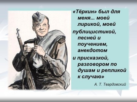 Отрывок из Твардовского Василий Теркин
