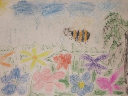 Полёт шмеля рисунок