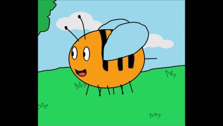 Полет шмеля нарисовать