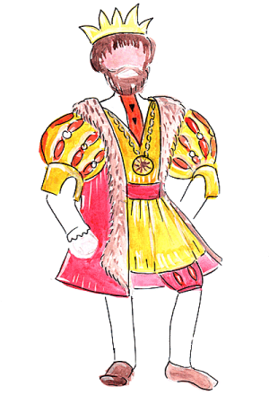 Театральный костюм рисунок