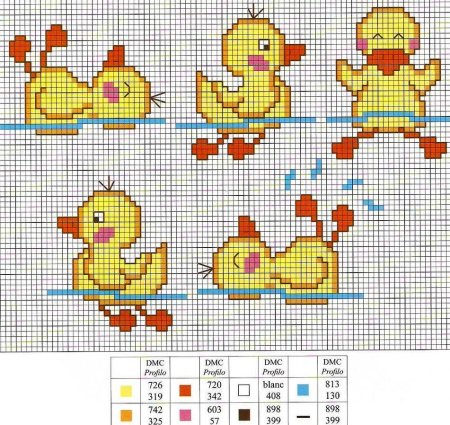Схемы вышивки крестом для детей
