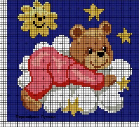 Вязание крючком с2с детские пледы схемы