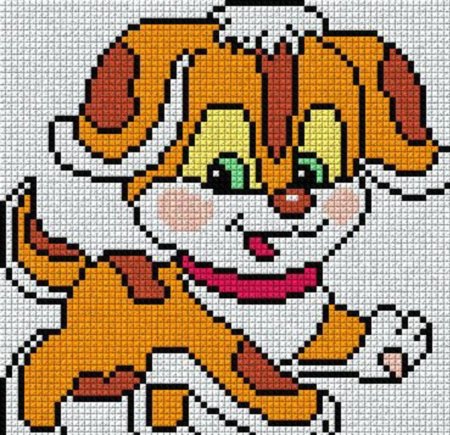 Схемы вышивки крестом мишки