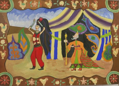 Золотой петушок сказка шатёр Шамаханской царицы