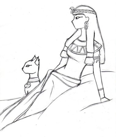 Разукрасить Клеопатру древнего Египта