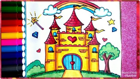 Рисование сказочный дворец