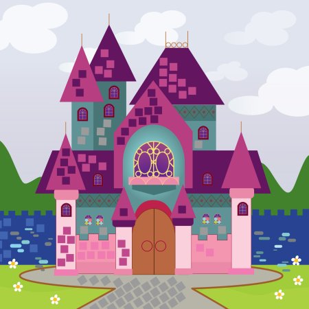 Рисование сказочный дворец