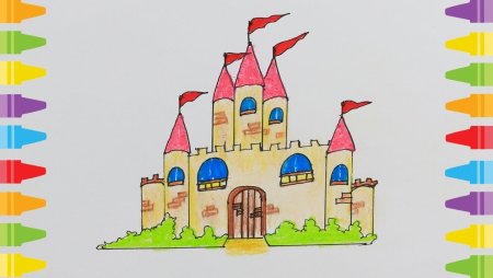 Рисование сказочный дворец