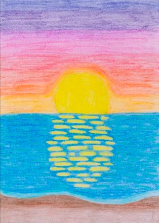 Закат карандашом