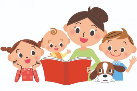 Мама читает книгу ребенку картинки